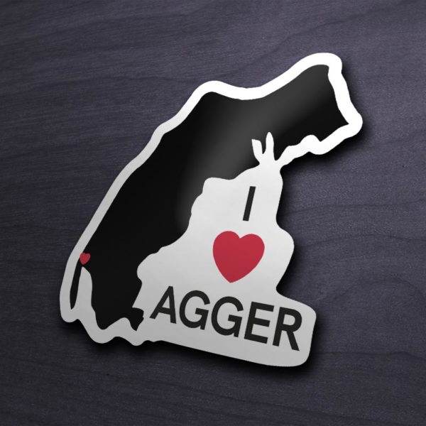 I love Agger sticker